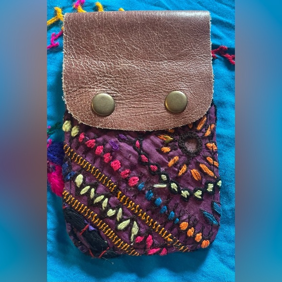 Free People Handbags - Free people purple card case. Measures approximately 4 x 5”. New!